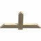 Ekena Millwork Eugene Rough Sawn Timber Gable Bracket, Douglas Fir, 36"W x 18"H x 2"D x 4"F, 12/12 Pitch GBW036X18X0204EUG00RDF - alternate 4